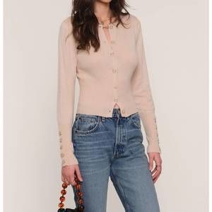 NEW HEARTLOOM seurat button front cardi in beige